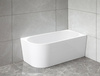 TIBERA R wanna przyścienna, narożna 140x70cm, biały