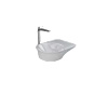 Zestaw VALET umywalka nablatowa 48 cm, korek klik klak, Miska z Deską WC biały połysk