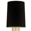 Lampa podłogowa FILO-1 czarno-złota, metalowa, E27, 145 cm