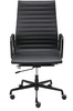 Fotel biurowy AERON PRESTIGE PLUS czarny - skóra naturalna, aluminium