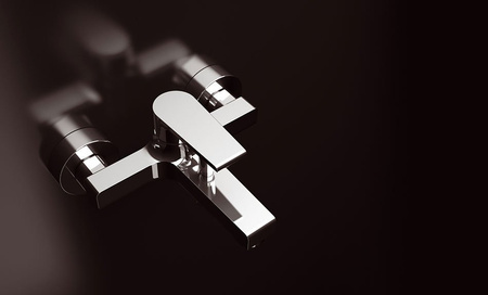 KAI bateria wannowa ścienna, chrom