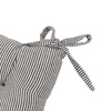 Windsor Woven Stripe Seatpad Ink Blue 400x400mm