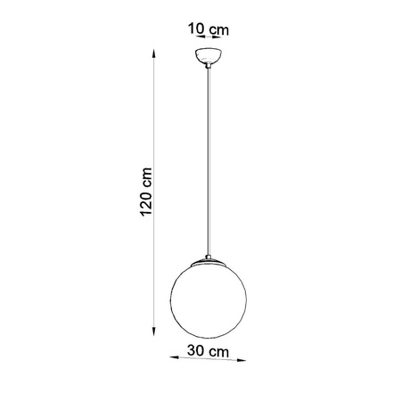 Lampa wisząca UGO 30 chrom