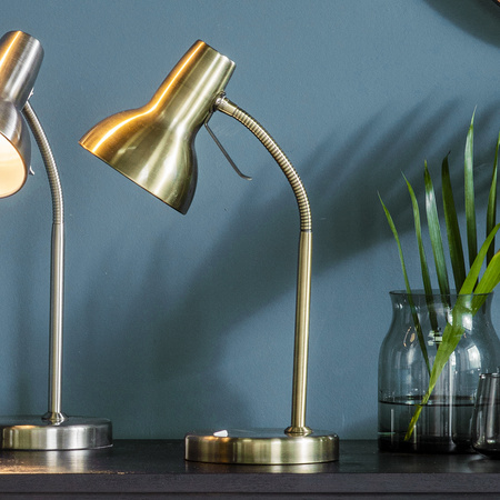 Amalfi USB Table Lamp Antique Brass