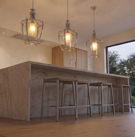 LAMPA WISZĄCA LOFT CHROMOWANA BROOKLYN L1