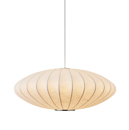 Lampa wisząca SILK FLAT biała 60 cm - nowoczesna i minimalistyczna