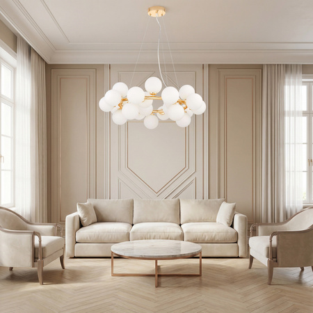 NOWOCZESNA LAMPA WISZĄCA ZŁOTA MARSIADA W25