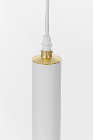 NOWOCZESNA LAMPA WISZĄCA BIAŁO-ZŁOTA FOLINO W1