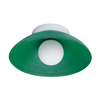 Lampa ścienna ILUSIONI 26 cm - okrągły kinkiet zielony
