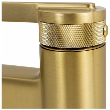 Bateria umywalkowa stojąca, złota