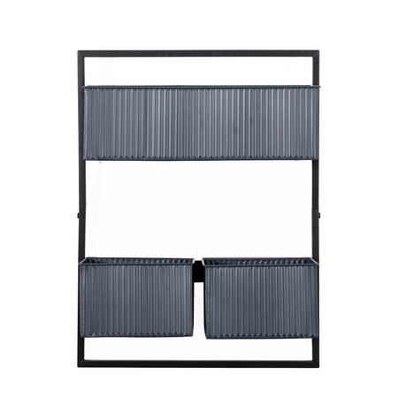 Chadlington Wall Planter Black 455x140x595mm