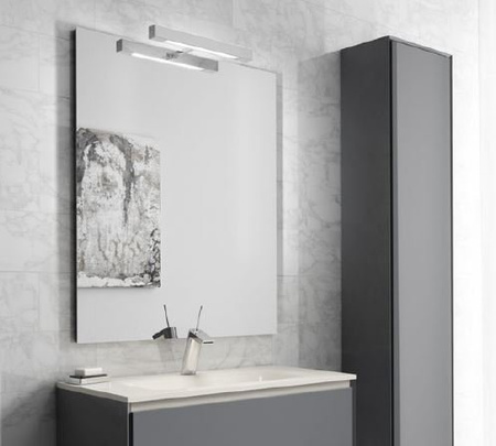 VERONICA oświetlenie ścienne LED, 6 W, 300x30x115 mm, IP44, chrom