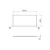 Blat Rockstone 101x1,2x47cm, biały mat