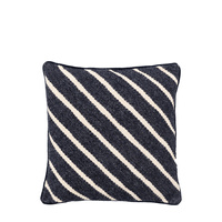 Hemsby Stripe Woven Cushion Ink 450x450mm
