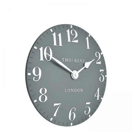 Arabic Wall Clock Flax Blue 12in