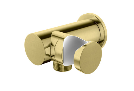 EXPERIENCE Gold Brushed Uchwyt słuchawkowy z przyłączem wody 1/2"