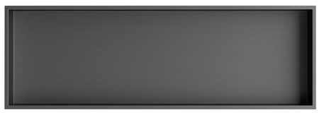 DENBO półka wpuszczana, 810x270mm, stal nierdzewna, gun metal