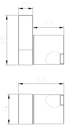 Uchwyt punktowy, czarny