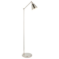 Hal Task Floor Lamp Bright Nickel