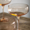 Coupe Glass Amber (4pk) 113x113x150mm