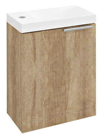 LATUS X szafka umywalkowa 39,4x50x22cm, dąb Alabama