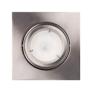 MAXLIGHT H0040 OPRAWA WPUSTOWA FINE KWADRATOWA METAL SZCZOTKOWANY