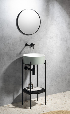 PUNO konsola pod umywalkę 375x830x448xmm, czarny