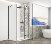 TRINITY BLACK kabina prysznicowa 1200x900mm, szkło czyste, prawe