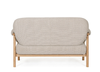 Sofa 2-osobowa BIZZOTTO CALISTA natural – contemporary design, zdejmowane podłokietniki
