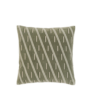 Noa Velvet Cushion Olive 450x450mm