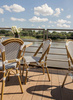 Krzesło ogrodowe CAFE PARIS białe rattan