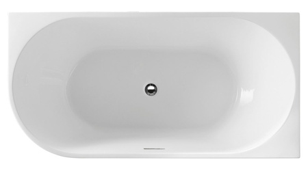 TIBERA R wanna przyścienna, narożna 150x75cm, biały