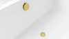 Zestaw odpływowy z napełnianiem, długość 800mm, korek automatyczny 72mm, złoty