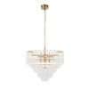 Toulouse 12 Pendant Light Clear Ribbed Glass