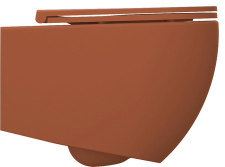 INFINITY miska WC wisząca, Rimless, 36,5x53cm, terracotta