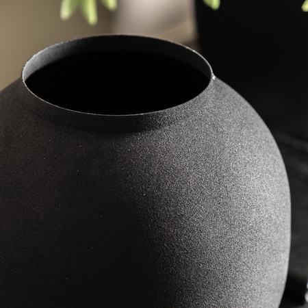Zia Vase Black 305mm Set of 2