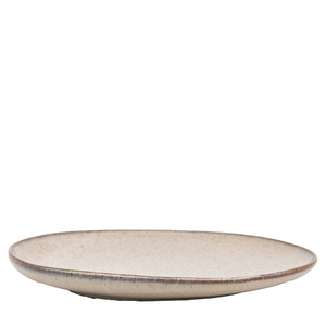 Talerz deserowy Speckle Glaze – biały, 21 × 21,5 × 2,5 cm, zestaw 4 szt.