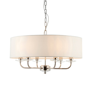 Nixon 6 Pendant Light Bright Nickel