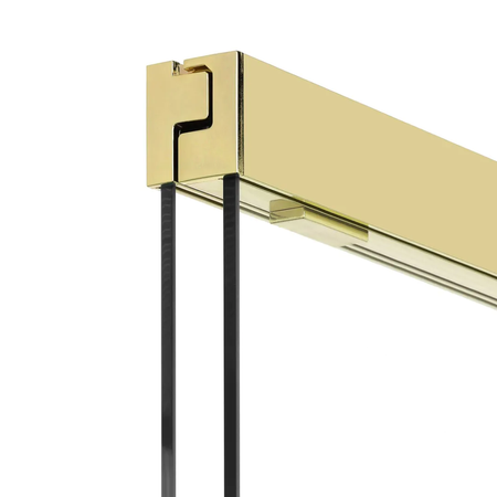 Parawan nawannowy SENSI LIGHT GOLD 1D U 85x150 szkło czyste 5mm Active Shield 2.0