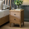 Malvern 2 Drawer Bedside 450x400x600mm