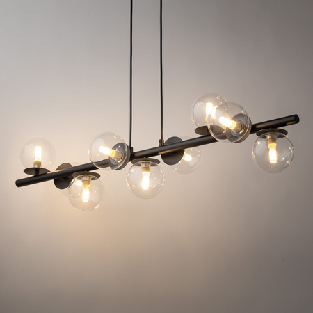 AVOLA zwis kulki 9 czarne/transparentne