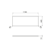 Blat Rockstone 1190x12x445mm, biały mat