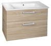 VEGA szafka umywalkowa 82x67,6x43,8cm, 2 szuflady, dąb platin