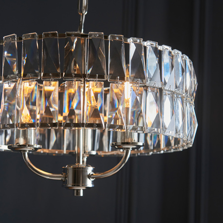 Clifton 3 Pendant Light Bright Nickel