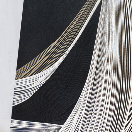Obraz w ramie „Curve Appeal” – czarny, 50 × 3 × 65 cm, zestaw 2 szt.