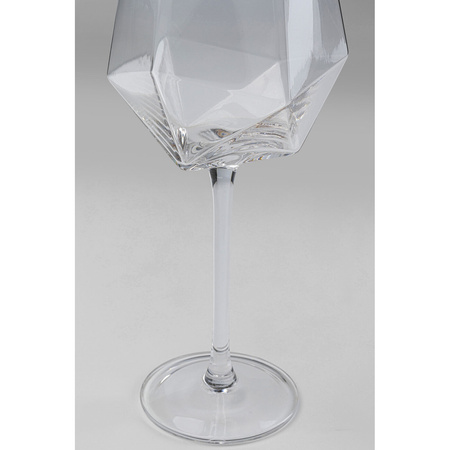 KARE komplet 4 kieliszków do wina         DIAMOND RIM 525 ml