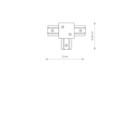 PROFILE RECESSED T CONNECTOR