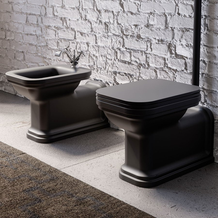 WALDORF bidet 37x65cm, czarny mat