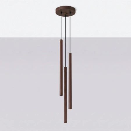 Lampa wisząca PASTELO 3P brązowa