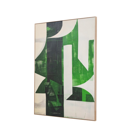 Emerald Abstract Framed Canvas 900x1200mm